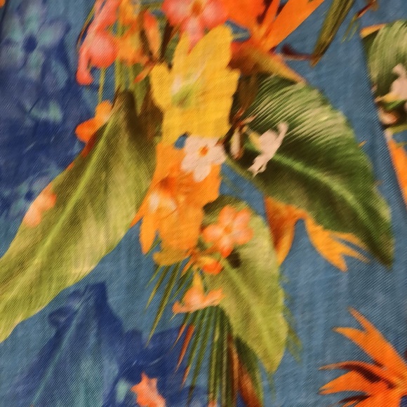 Roller Rabbit Linen Blend Tropical Shirt Size L - Picture 5 of 7